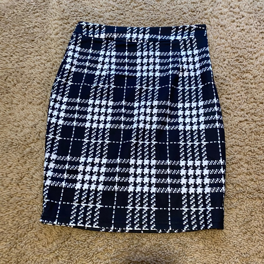 SHEIN Plaid Pencil Skirt